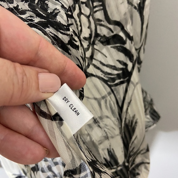 Talbots Petites 100% Silk Top Blouse Belted Size M - Picture 9 of 14